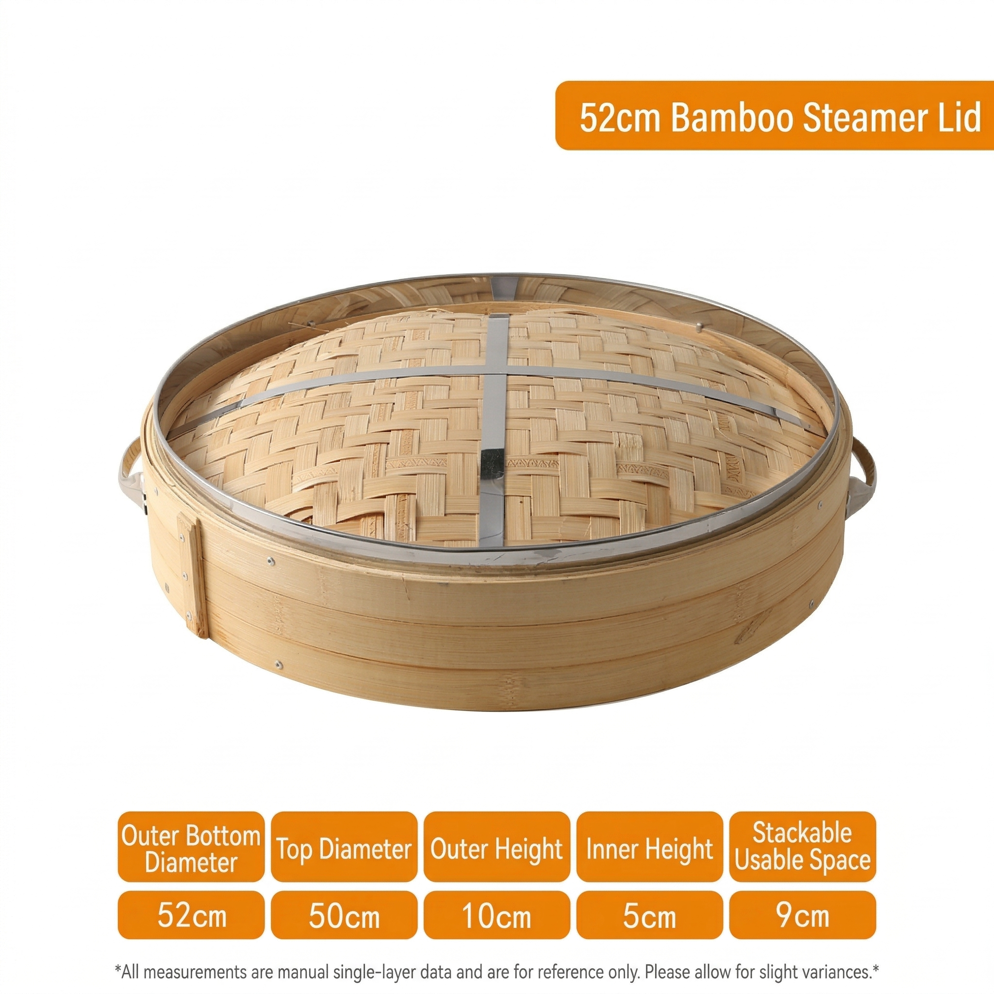 Premium All-Bamboo Steamer I Multiple Sizes & Bottom Options