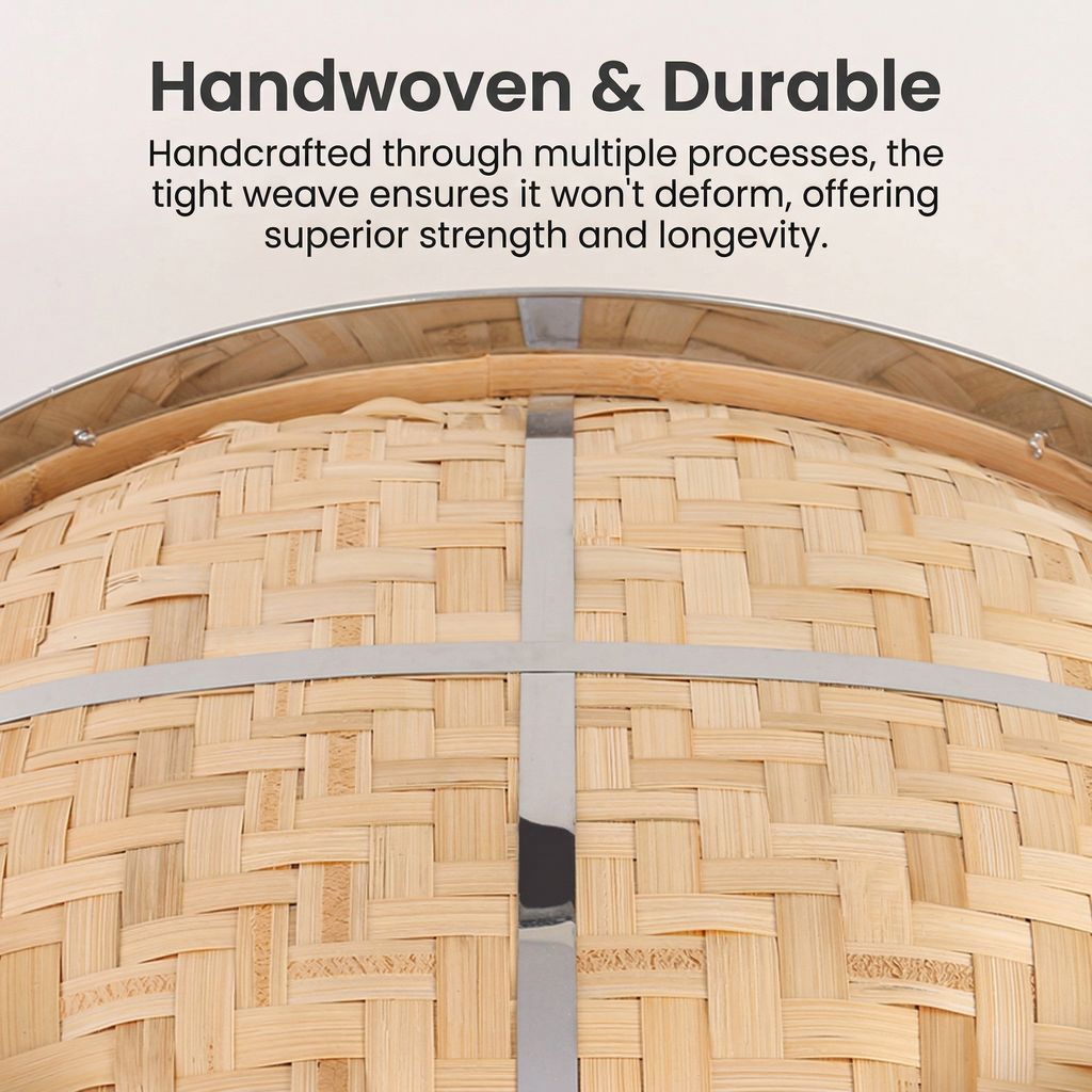 Premium All-Bamboo Steamer | Multiple Sizes & Bottom Options
