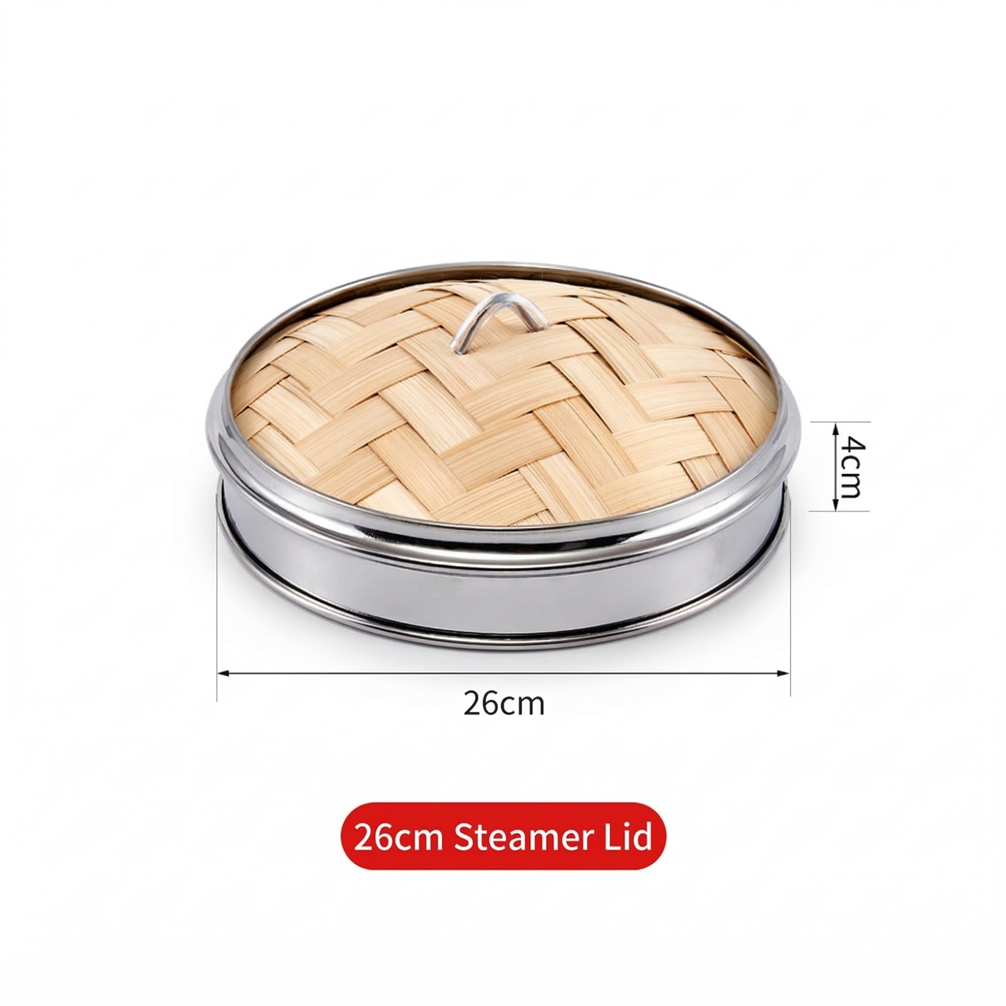 Natulal Bamboo Steamer Basket with Lid