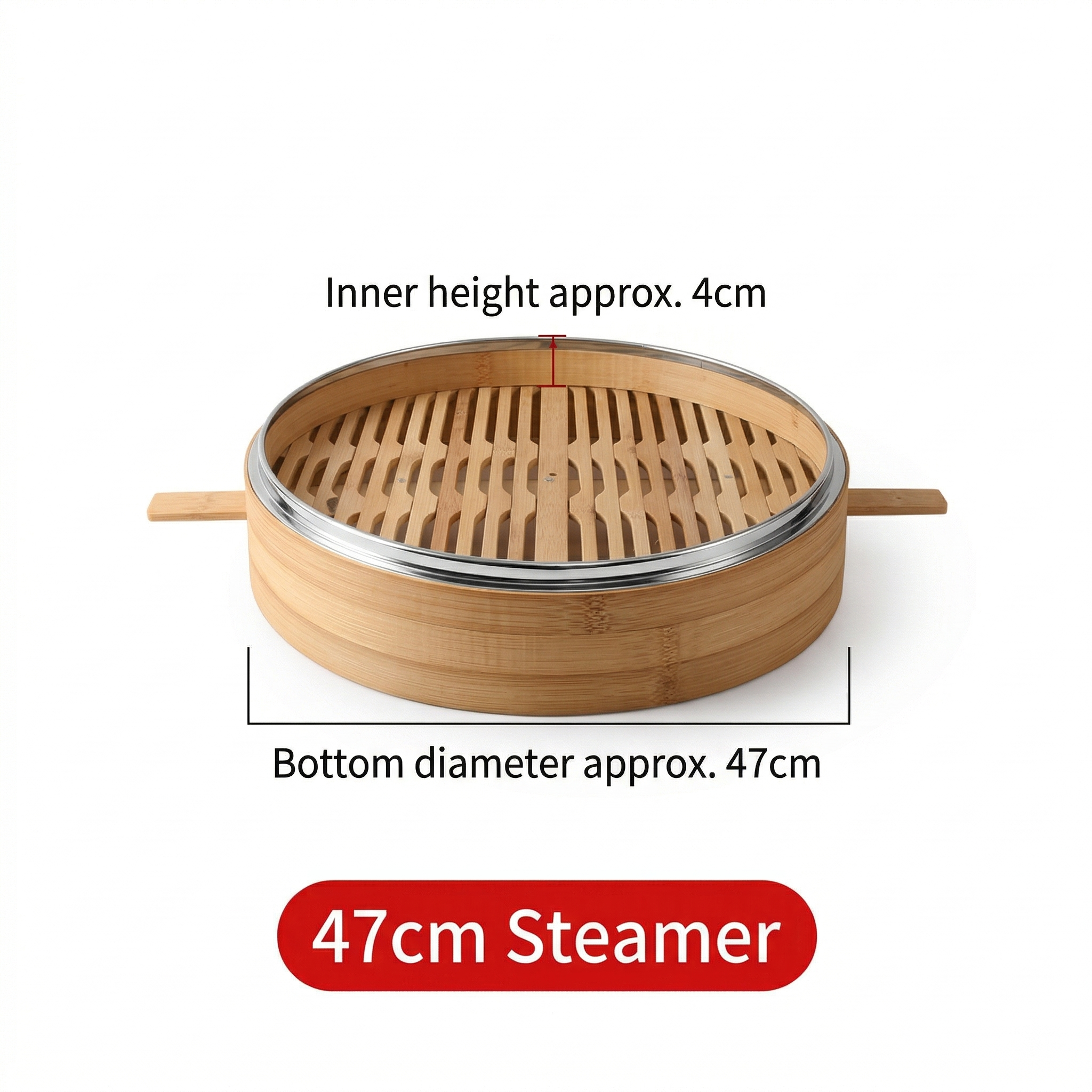 Premium All-Bamboo Steamer I Multiple Sizes & Bottom Options