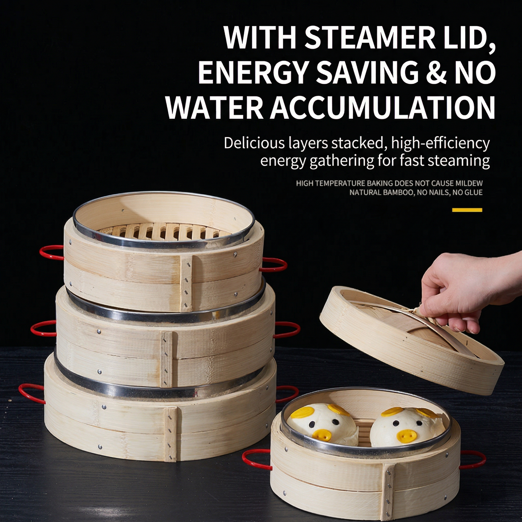 Premium Moso Bamboo Trap with Reinforced Steel Mouth & No Ears Design