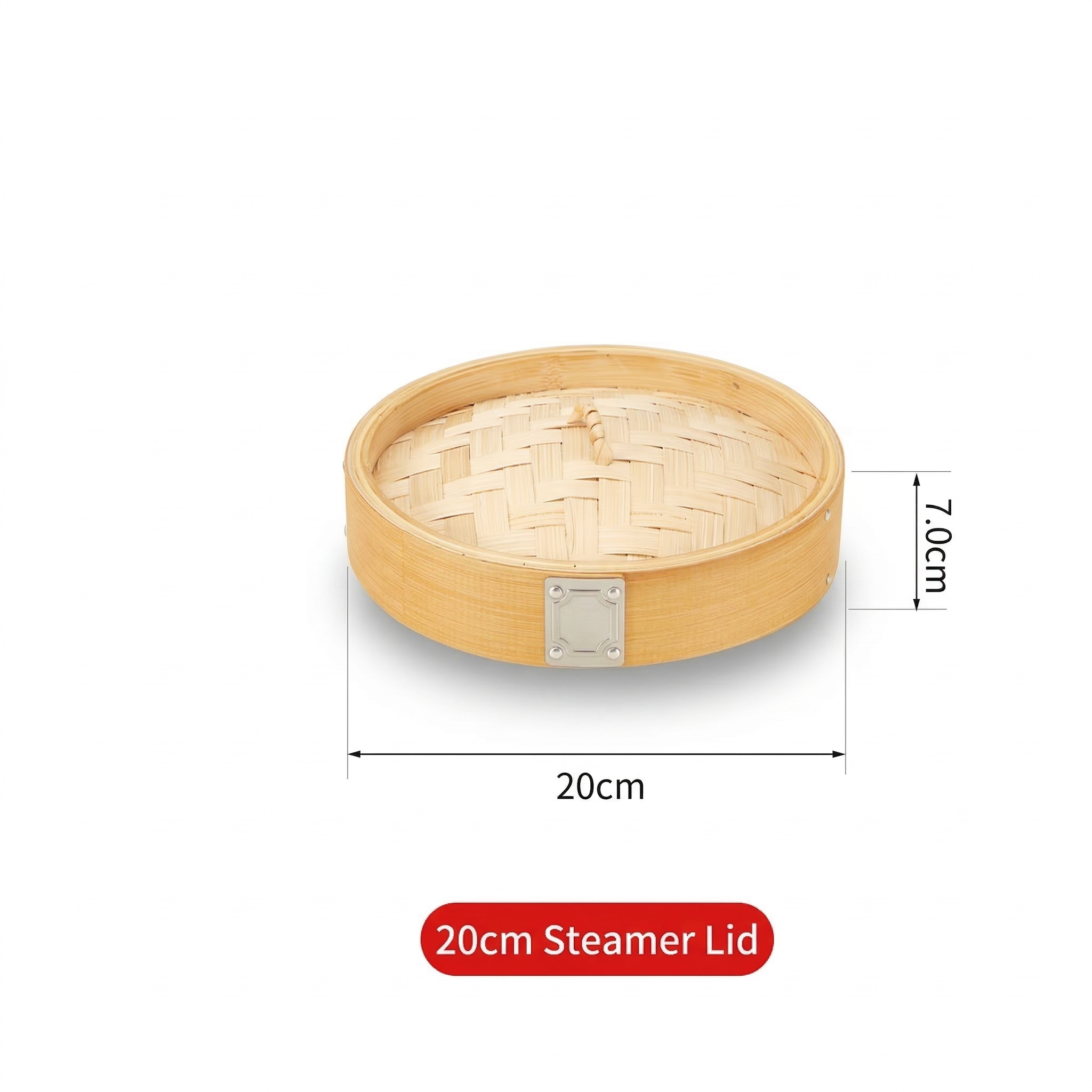 Durable Carbonized Bamboo Steamer with Name Tag