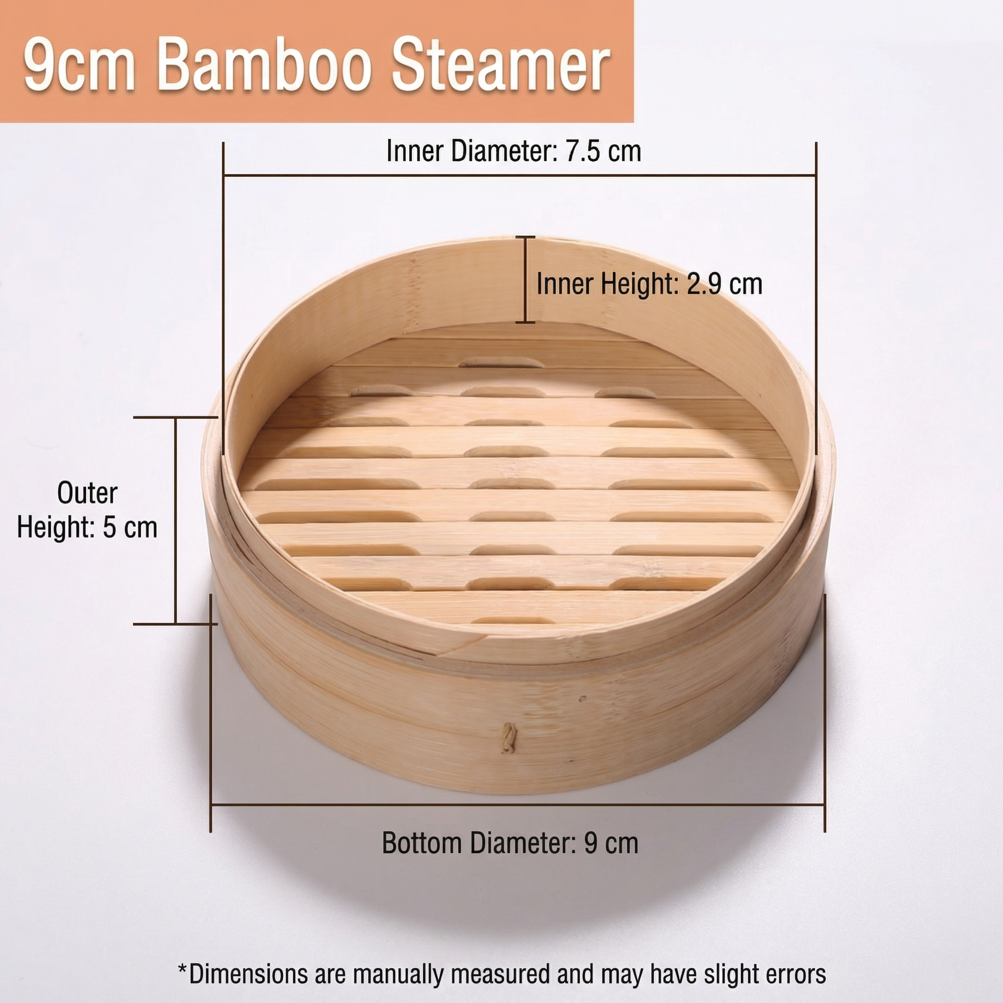Traditional Asian Bamboo Steamer-Multiple Sizes & Customization Supported