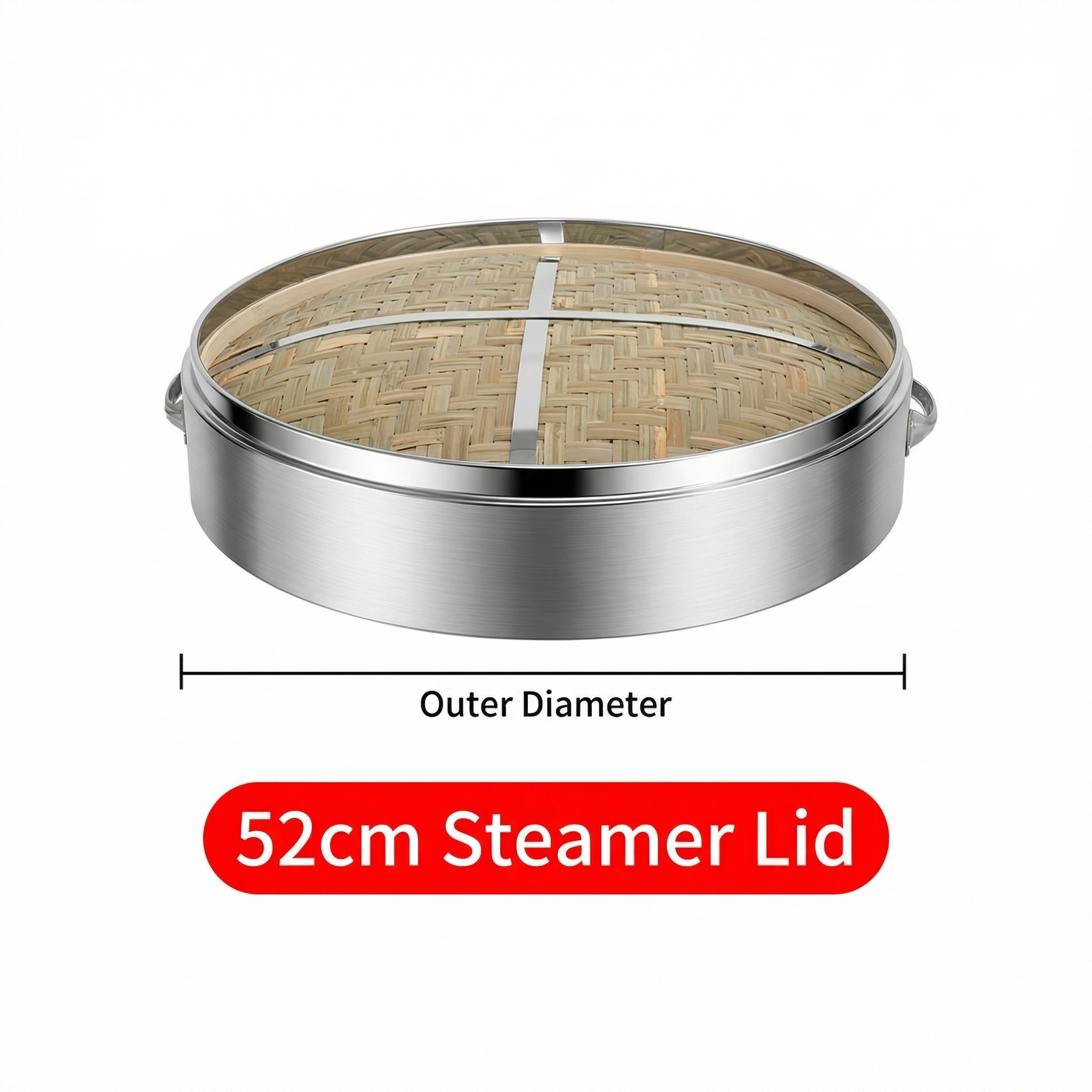Large Aluminum Bamboo Steamer-Commercial Grade for Home & Restaurant