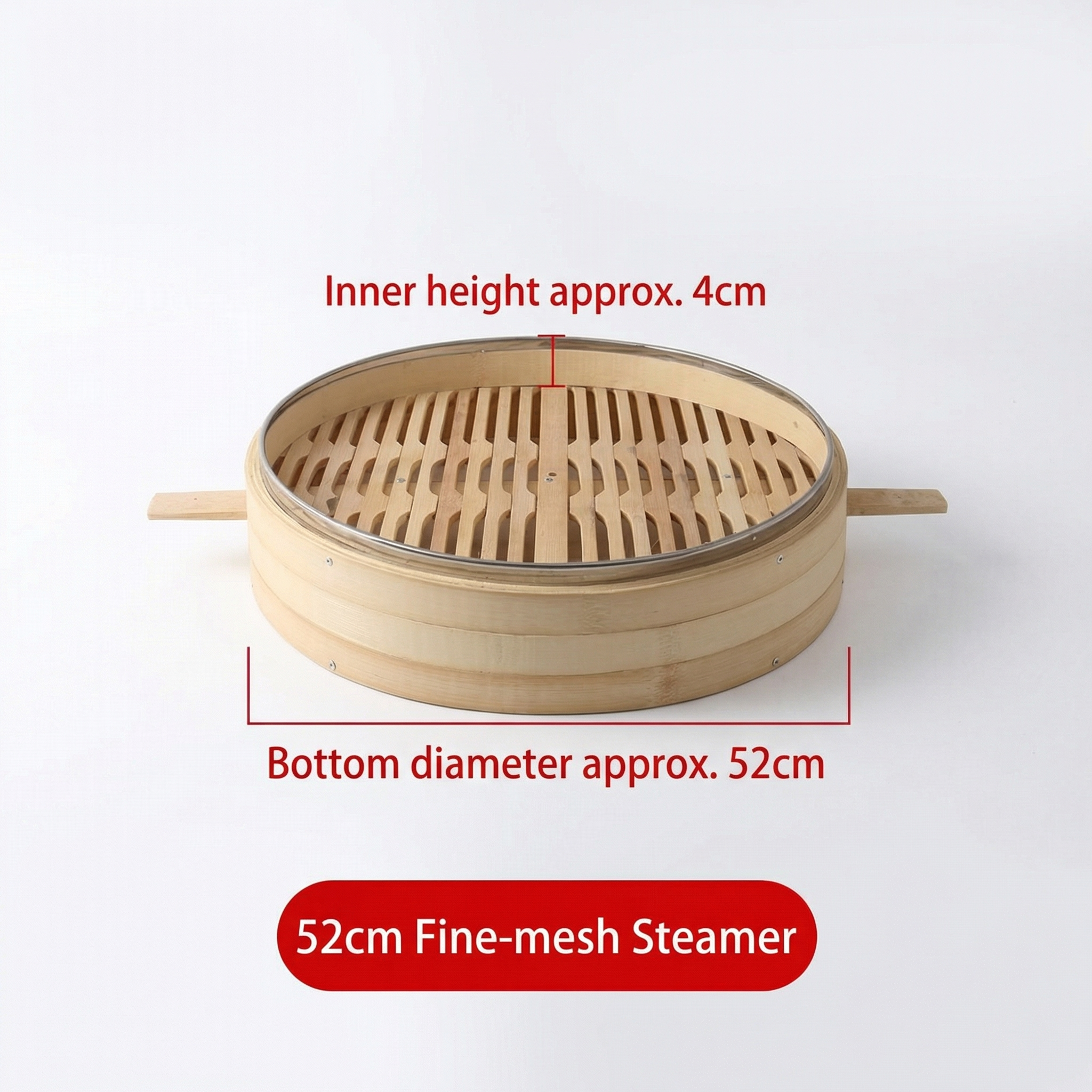Premium All-Bamboo Steamer I Multiple Sizes & Bottom Options