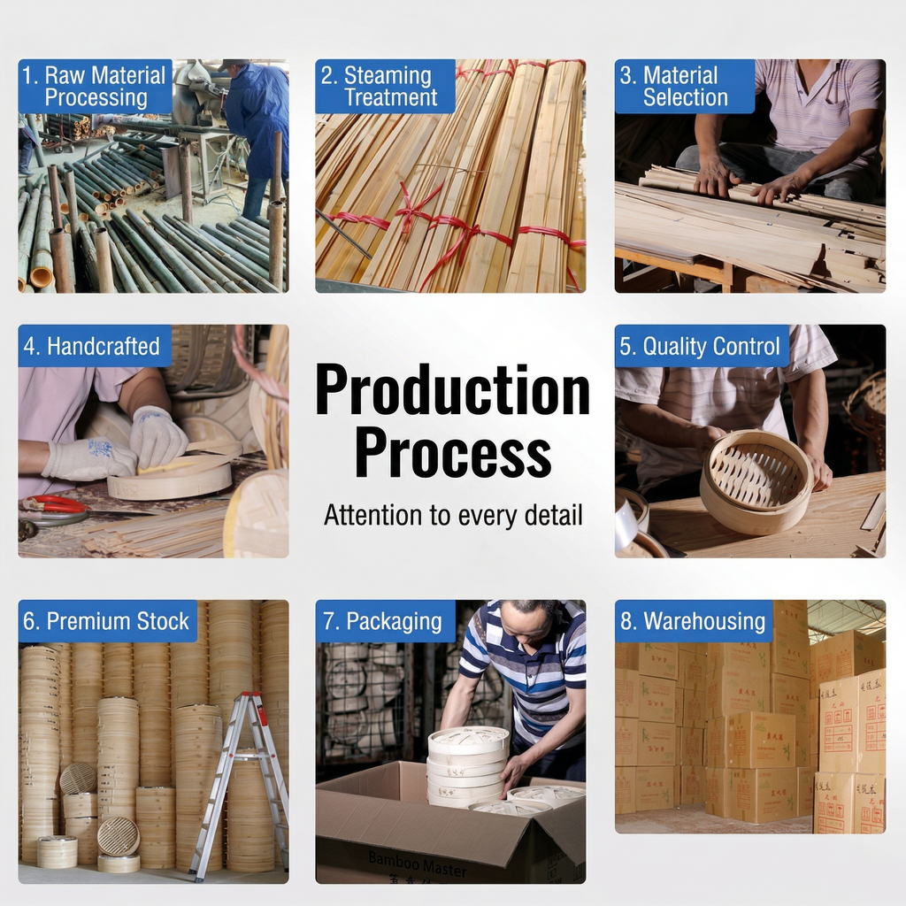 Premium Handmade Bamboo Steamer I Custom Sizes for Home & Restaurant