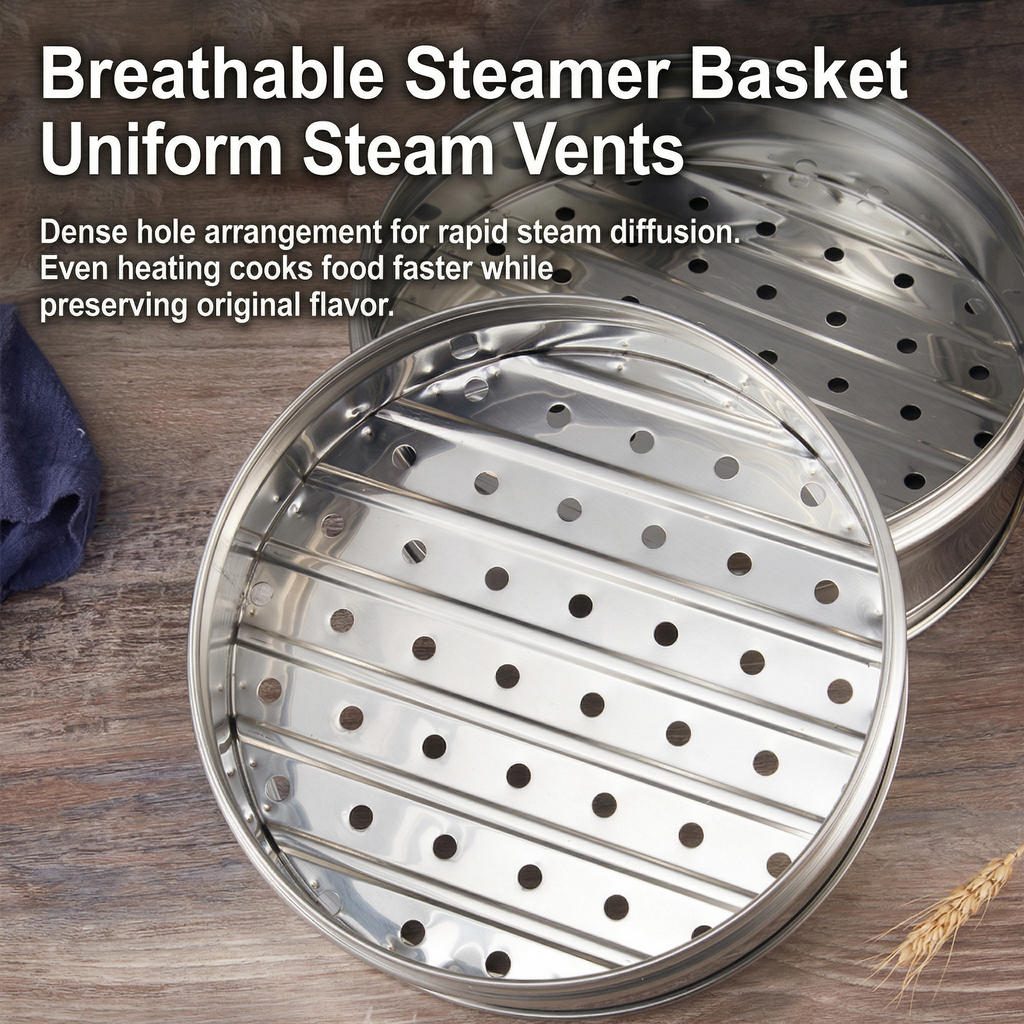 Chinese Styie Sainless Steel Steamer Set