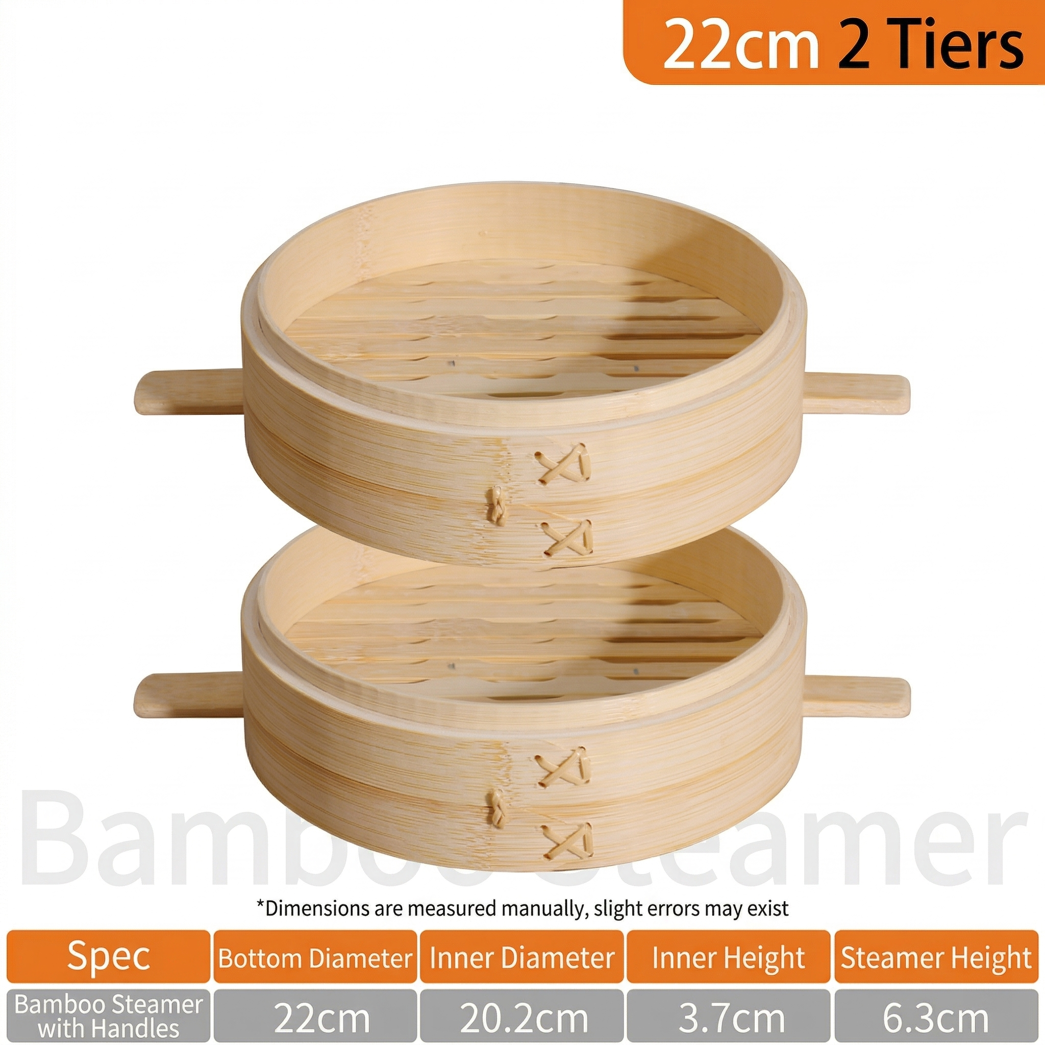 Traditional Asian Bamboo Steamer-Multiple Sizes & Customization Supported