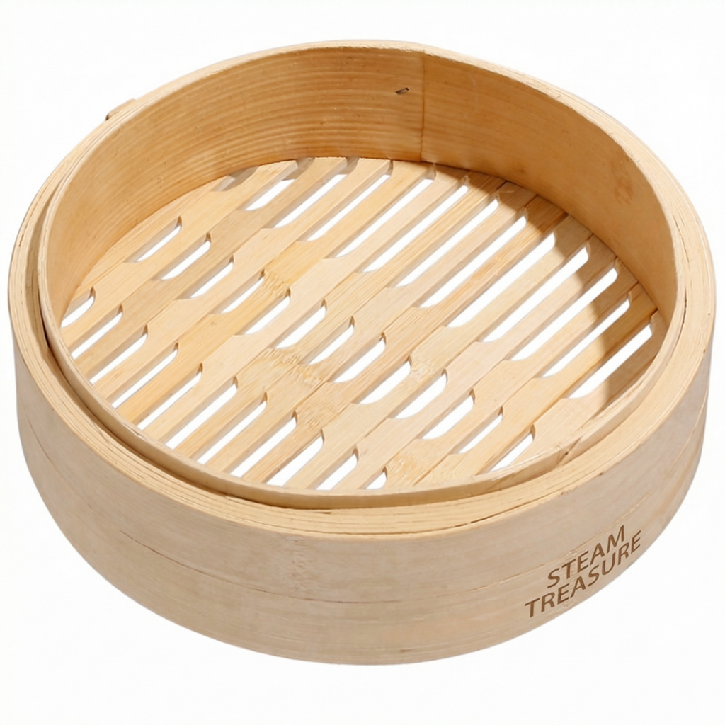 Premium Natural Bamboo Steamer Basket - Handcrafted Quality