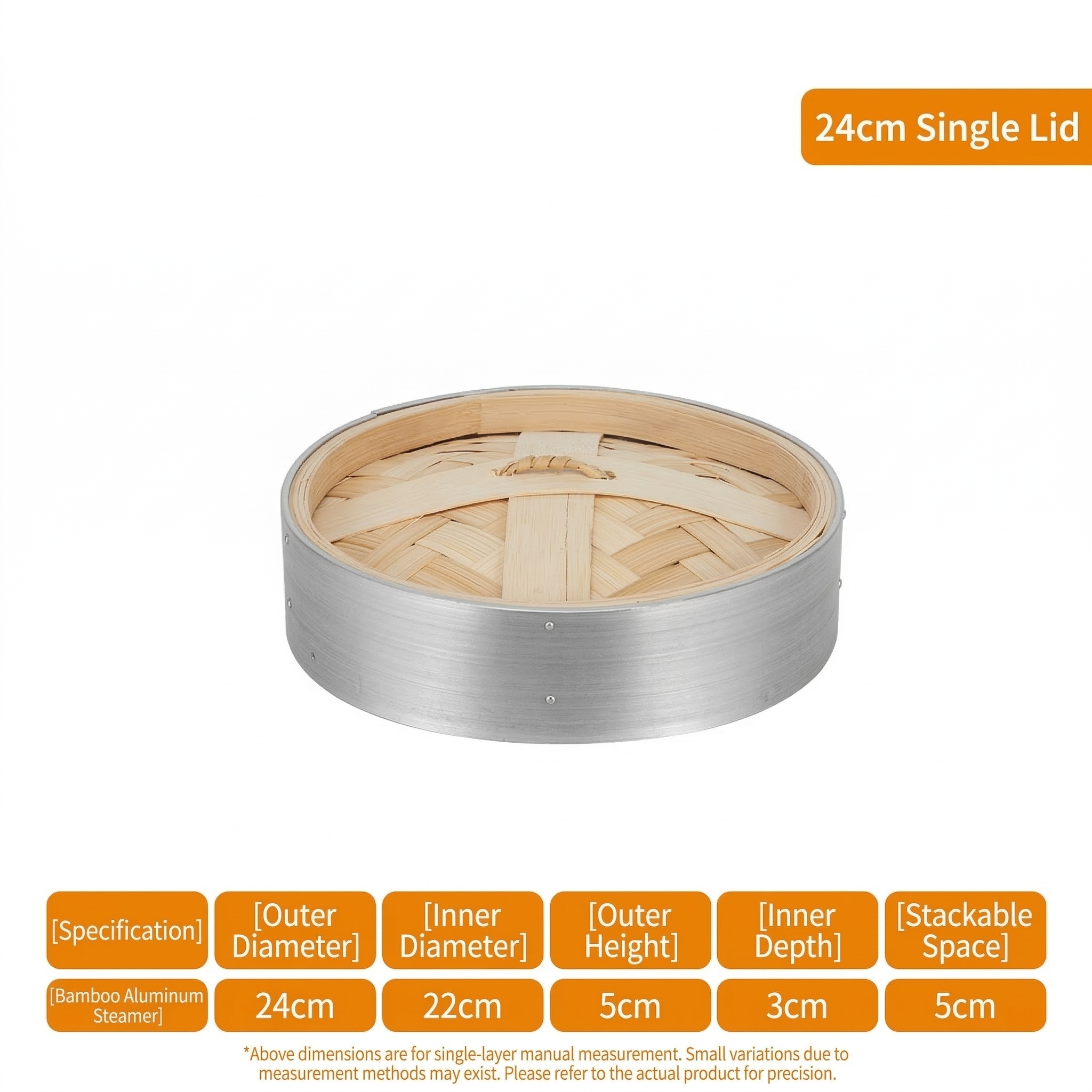 Small Aluminum Steamer Basket-No Handle Design