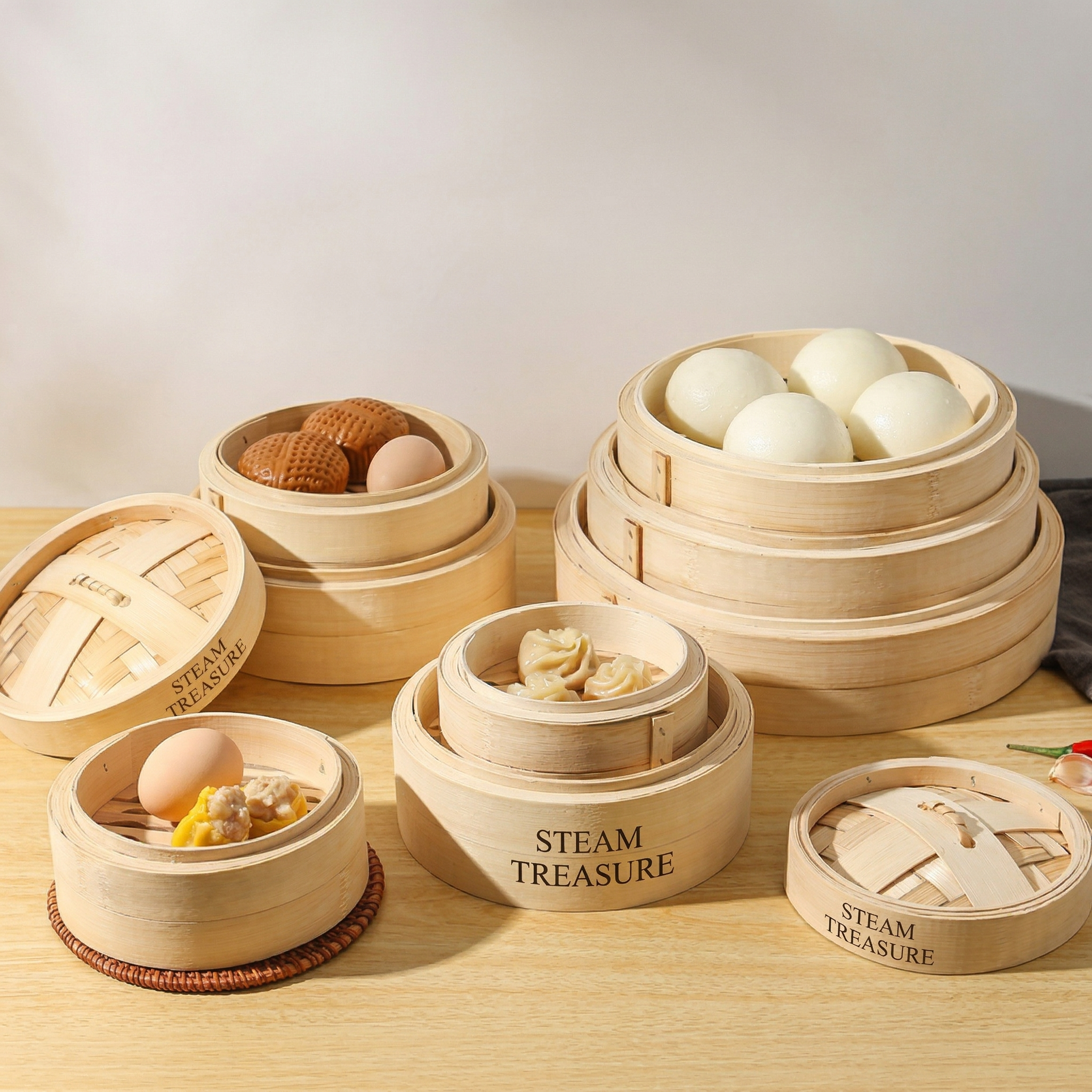 Premium Handmade Bamboo Steamer I Custom Sizes for Home & Restaurant