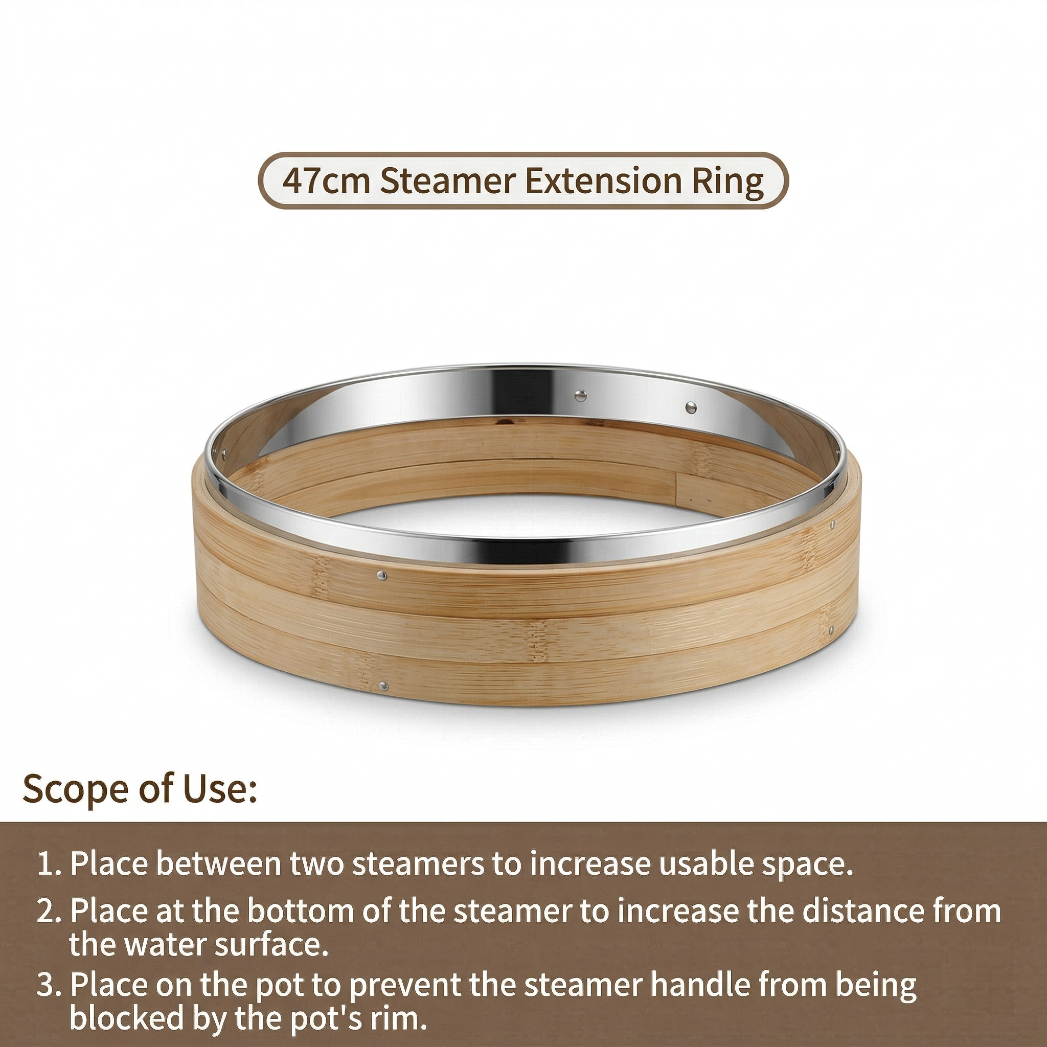 Premium All-Bamboo Steamer I Multiple Sizes & Bottom Options
