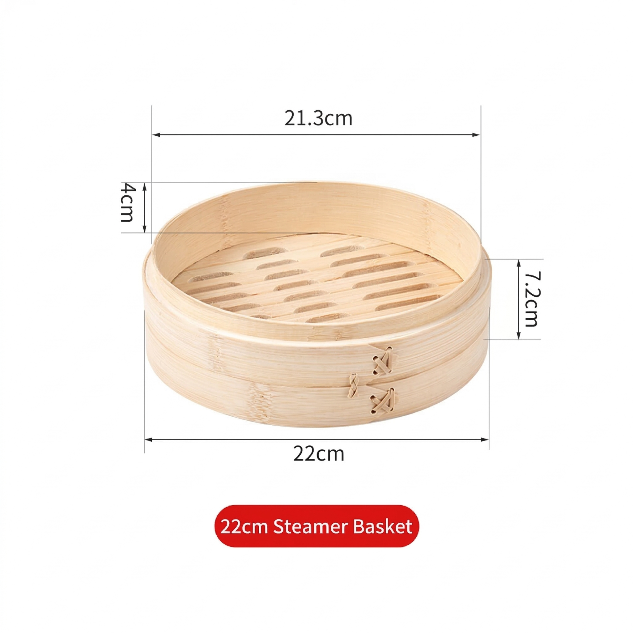 Premium Handcrafted Bamboo Steamer - Authentic Asian Cooking for Healthy Meals