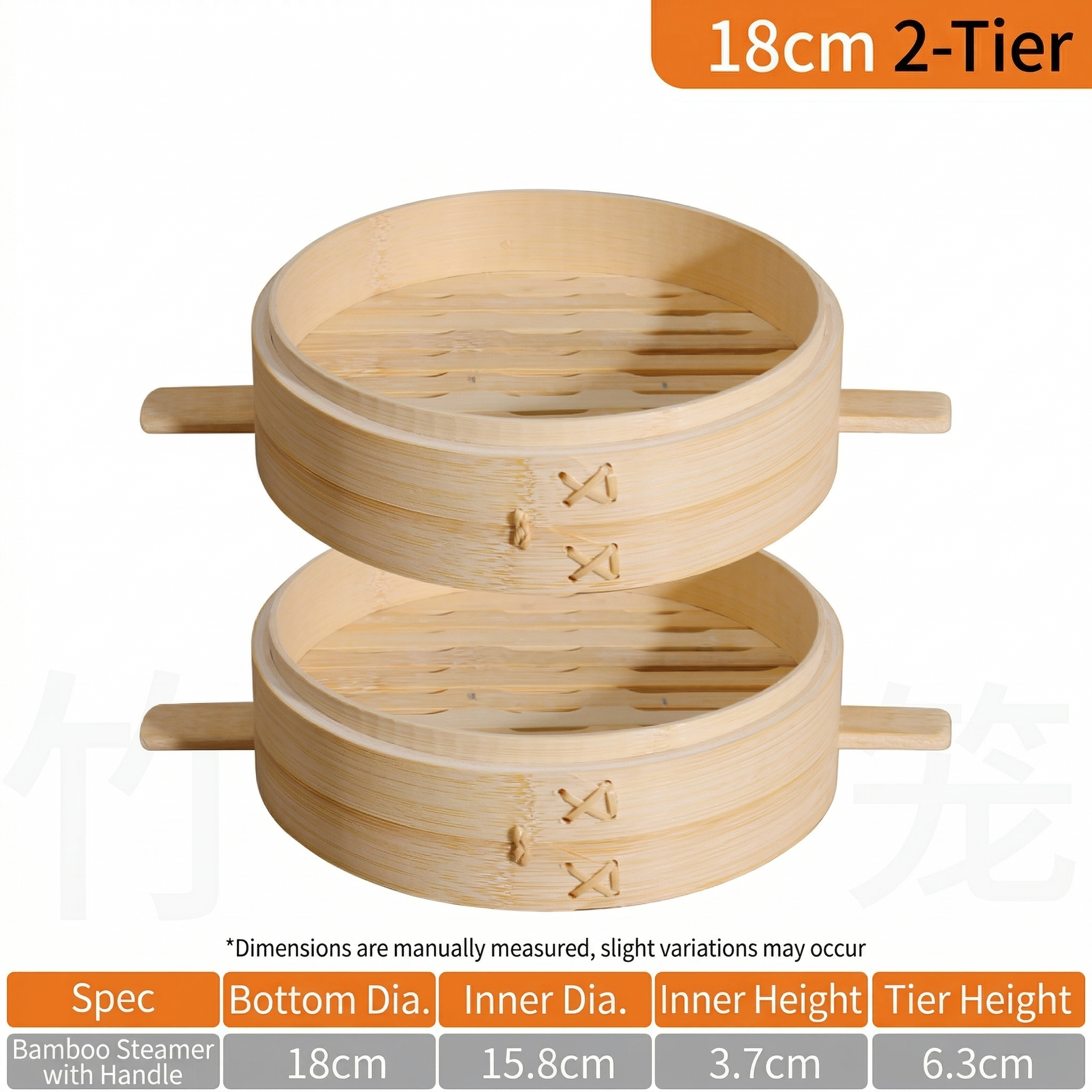 Traditional Asian Bamboo Steamer-Multiple Sizes & Customization Supported