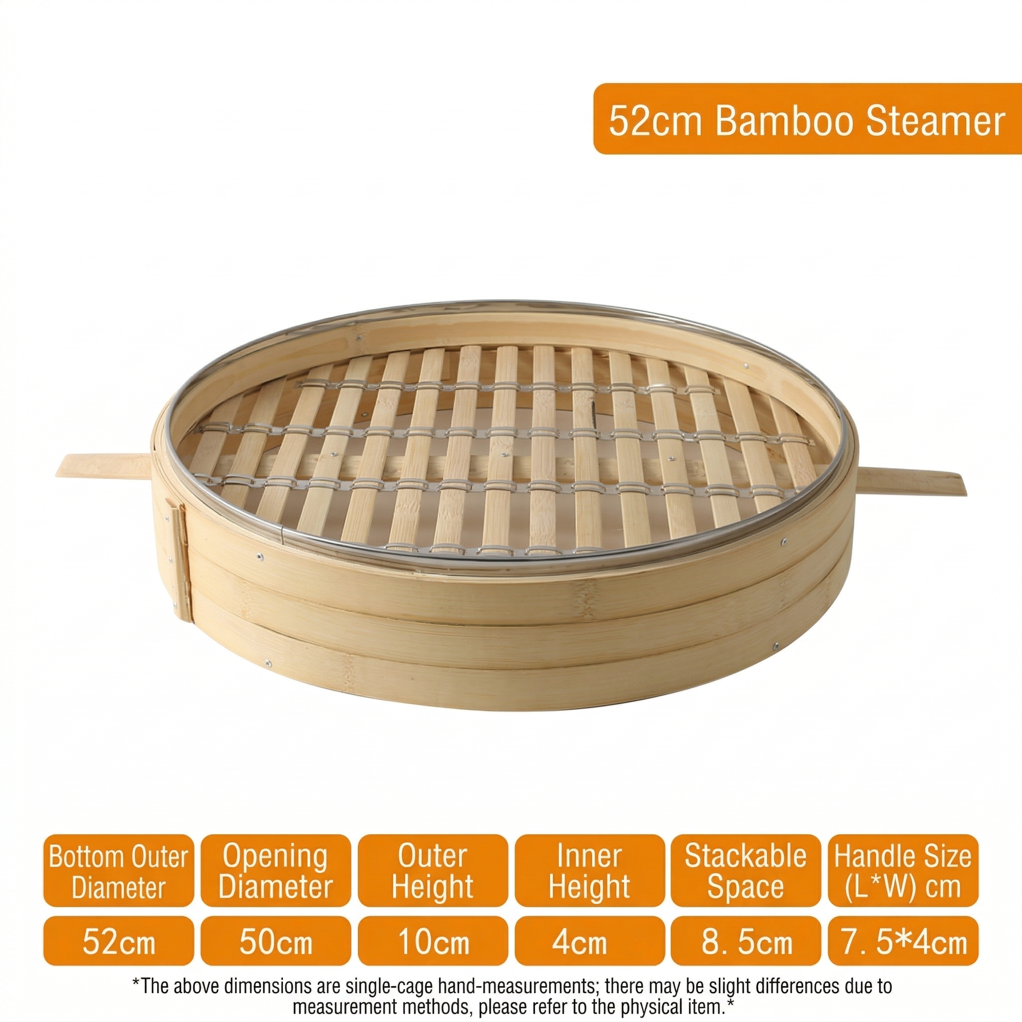 Premium All-Bamboo Steamer I Multiple Sizes & Bottom Options