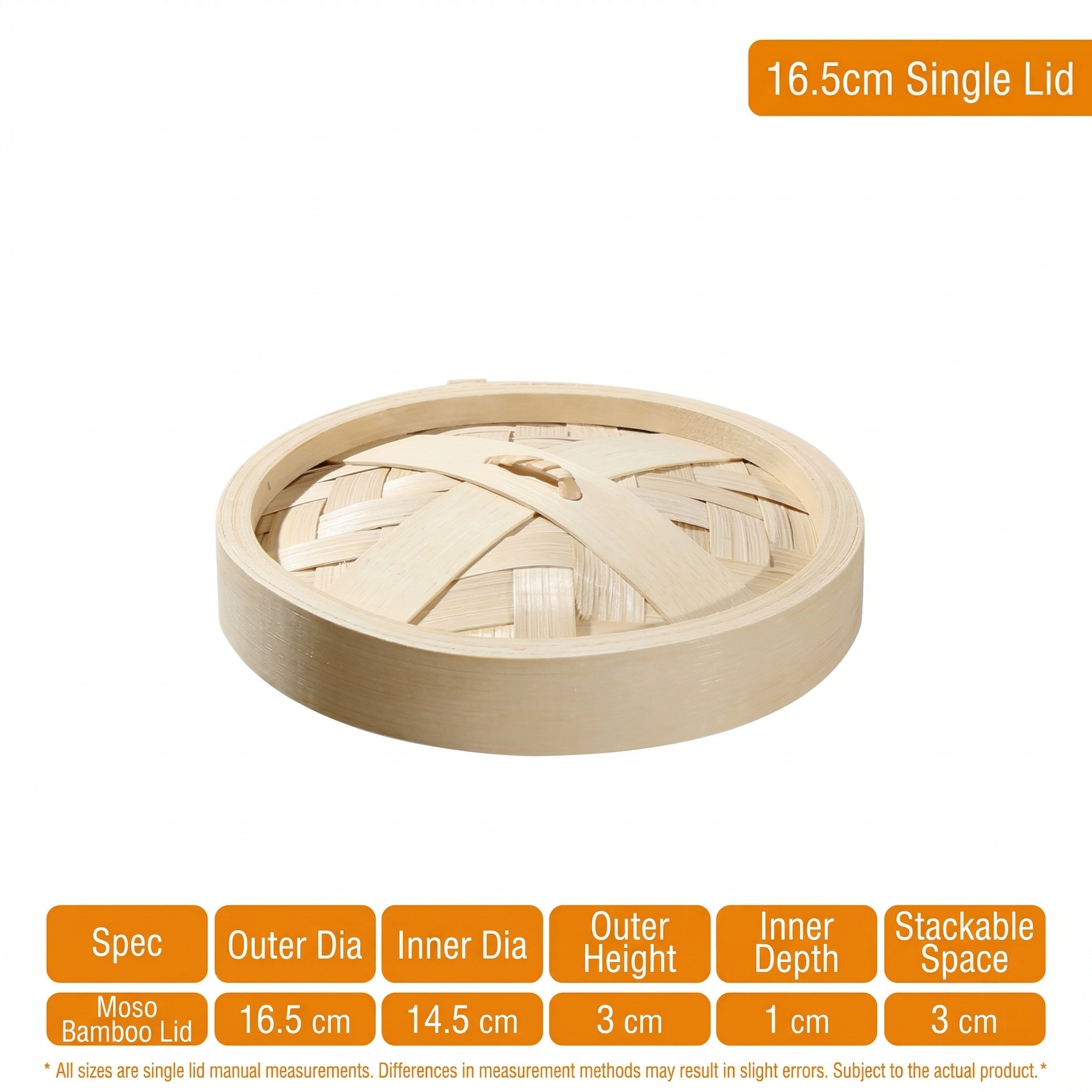 Handmade Bamboo Steamer Basket with Custom Logo Option