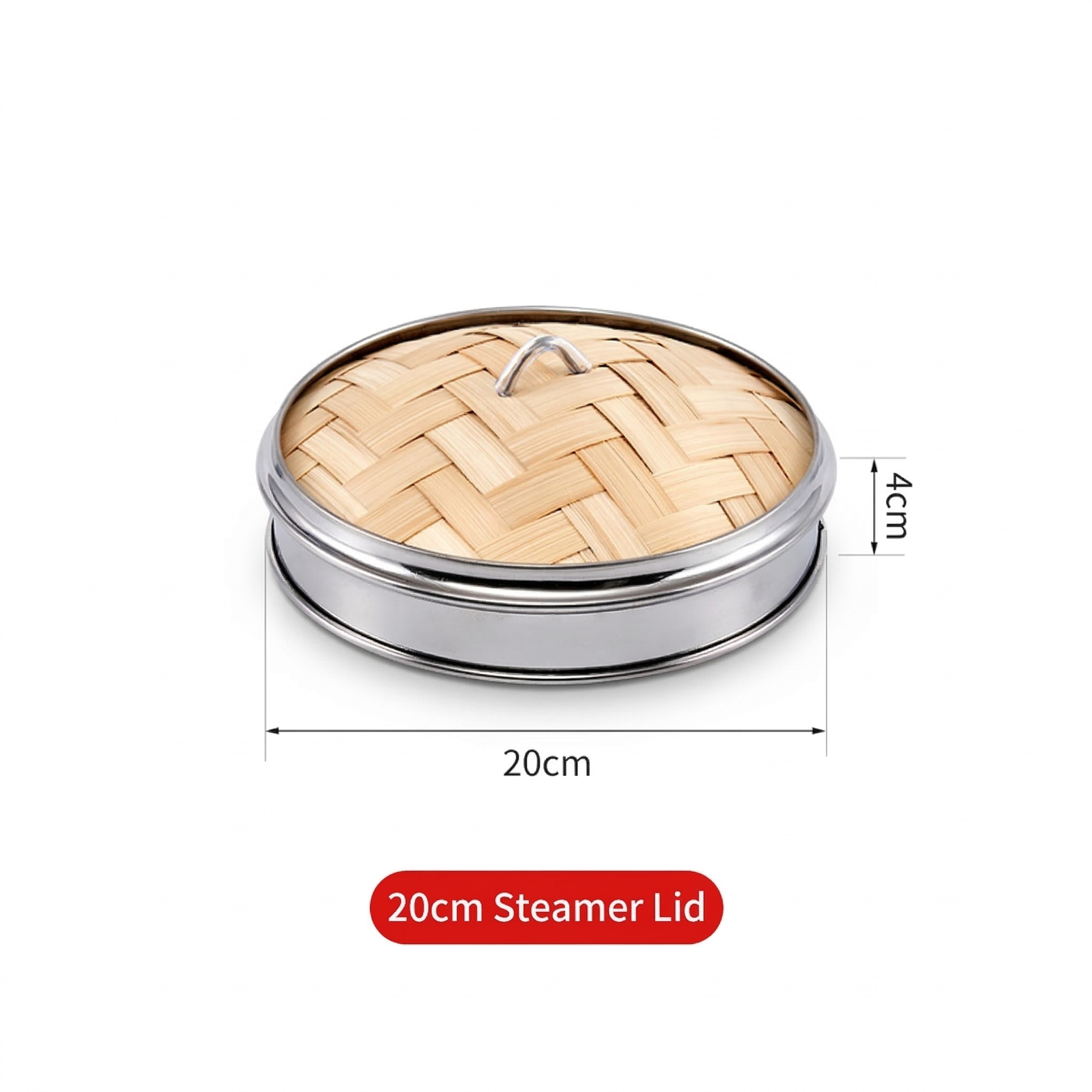 Natulal Bamboo Steamer Basket with Lid