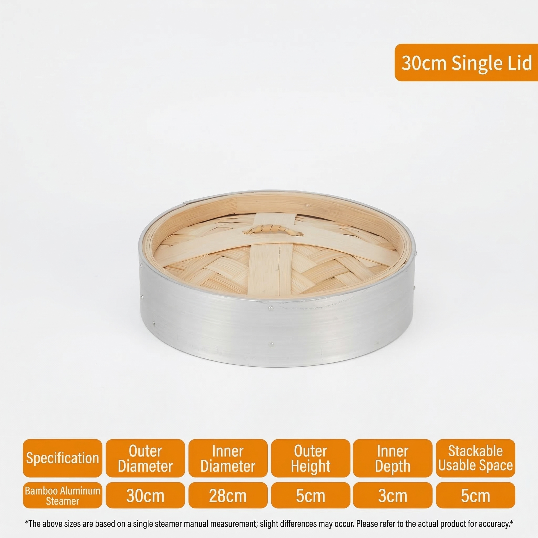 Small Aluminum Steamer Basket-No Handle Design