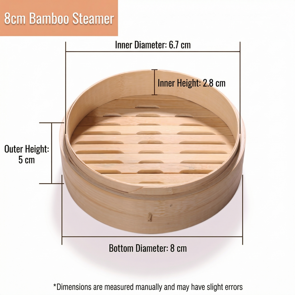Traditional Asian Bamboo Steamer-Multiple Sizes & Customization Supported