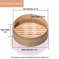 Traditional Asian Bamboo Steamer-Multiple Sizes & Customization Supported