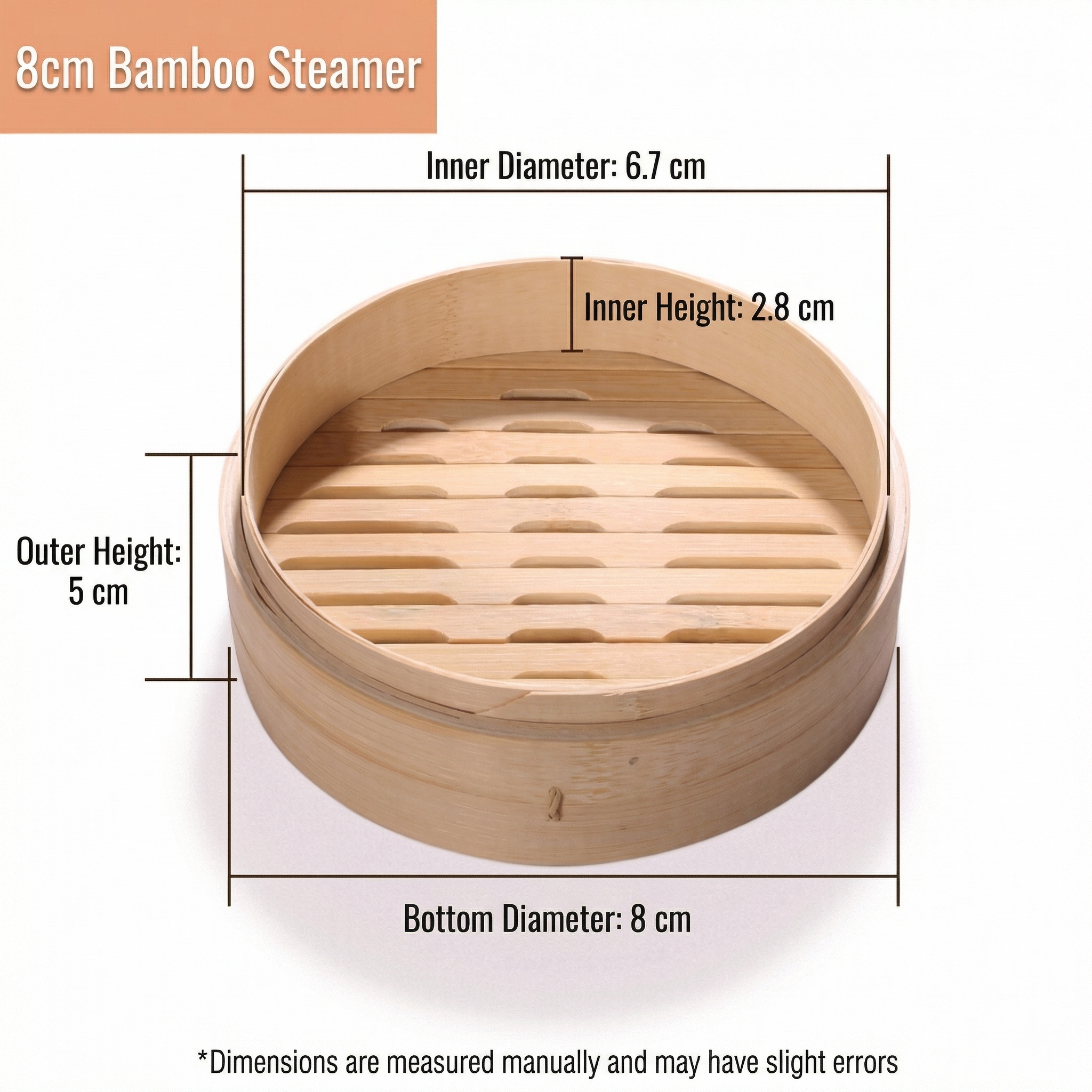 Traditional Asian Bamboo Steamer-Multiple Sizes & Customization Supported