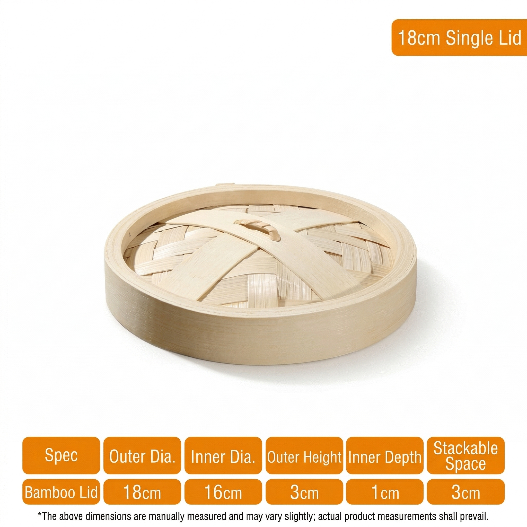 Handmade Bamboo Steamer Basket with Custom Logo Option