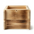 Medium Height Carbonized Wood Square Cage