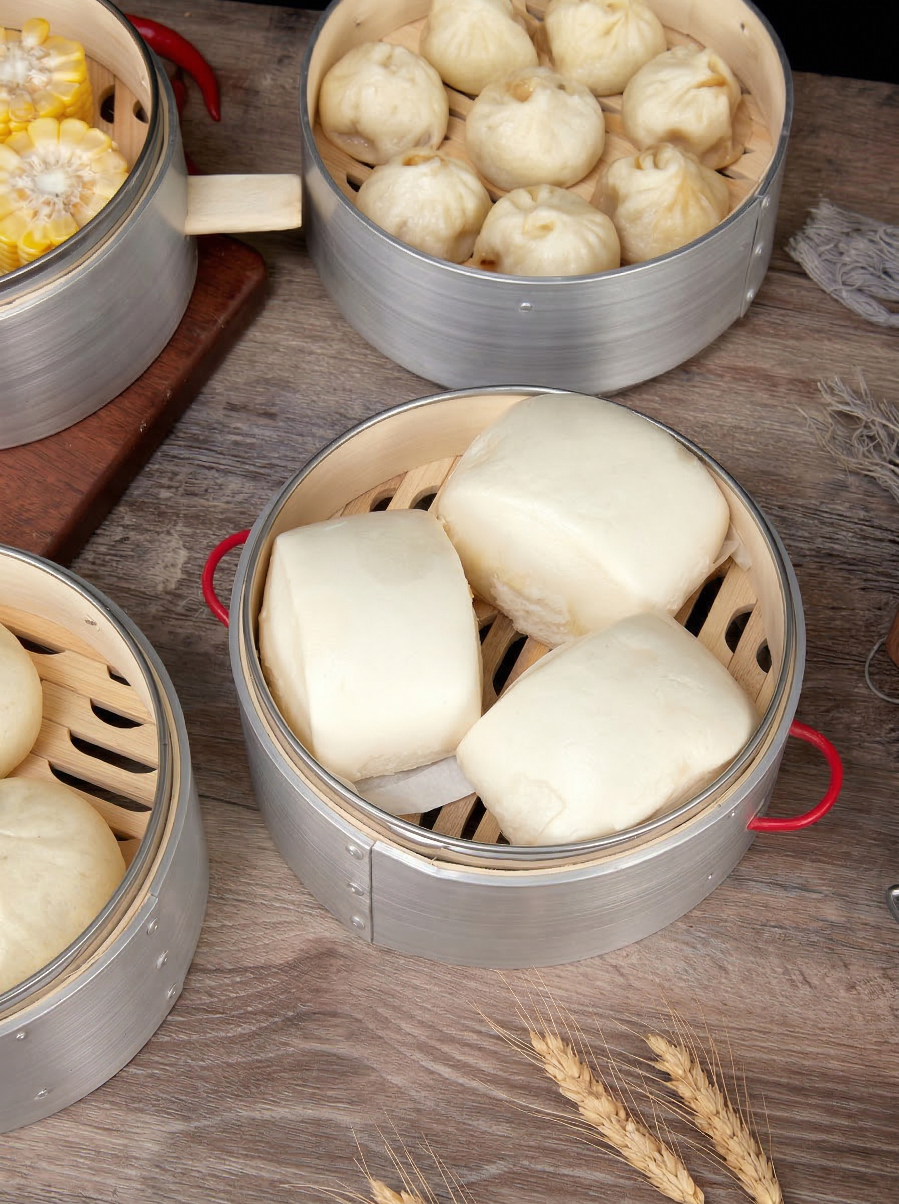 Small Aluminum Steamer Basket - No Handle Design