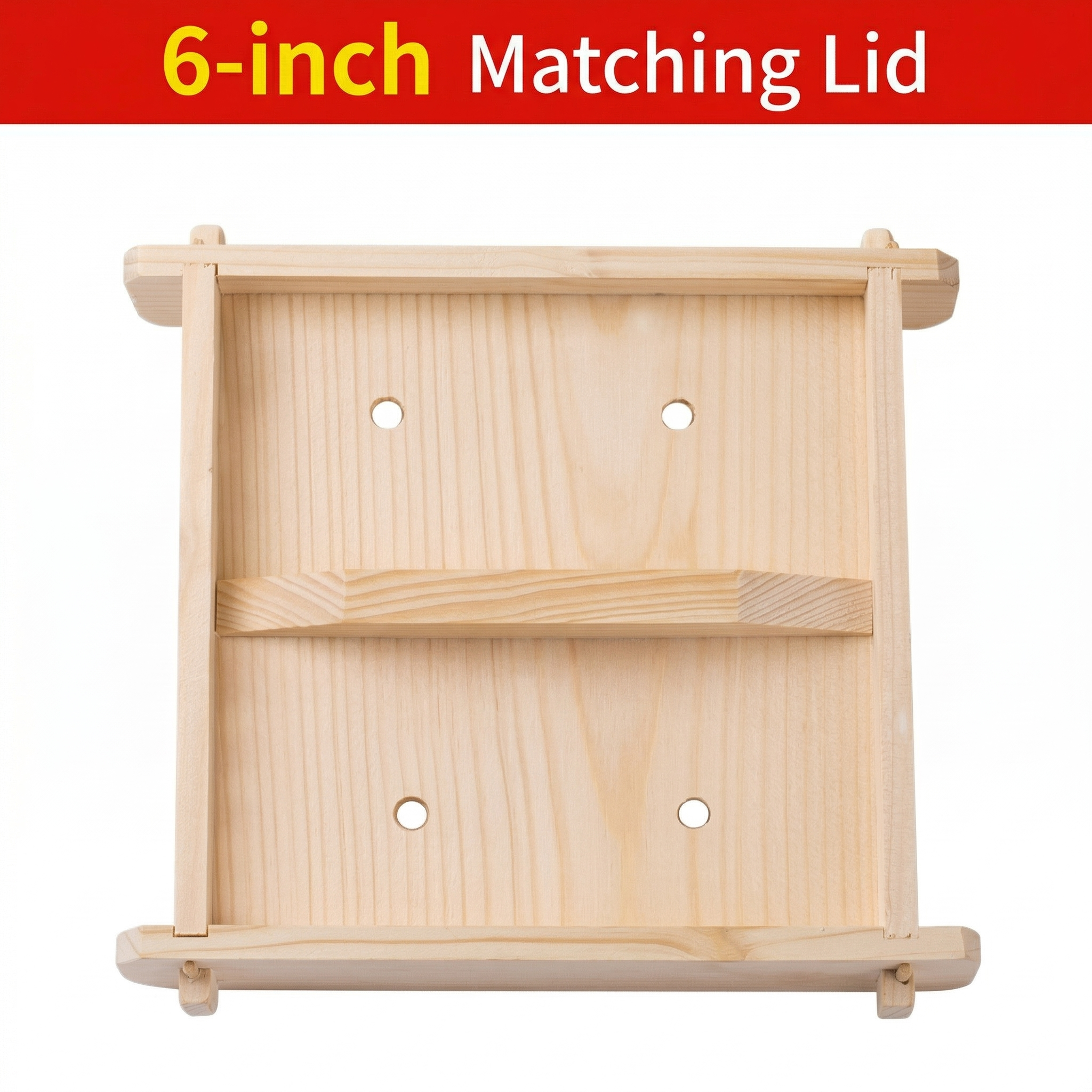 Natural Wood Steamer Tray for Dumplings & Buns